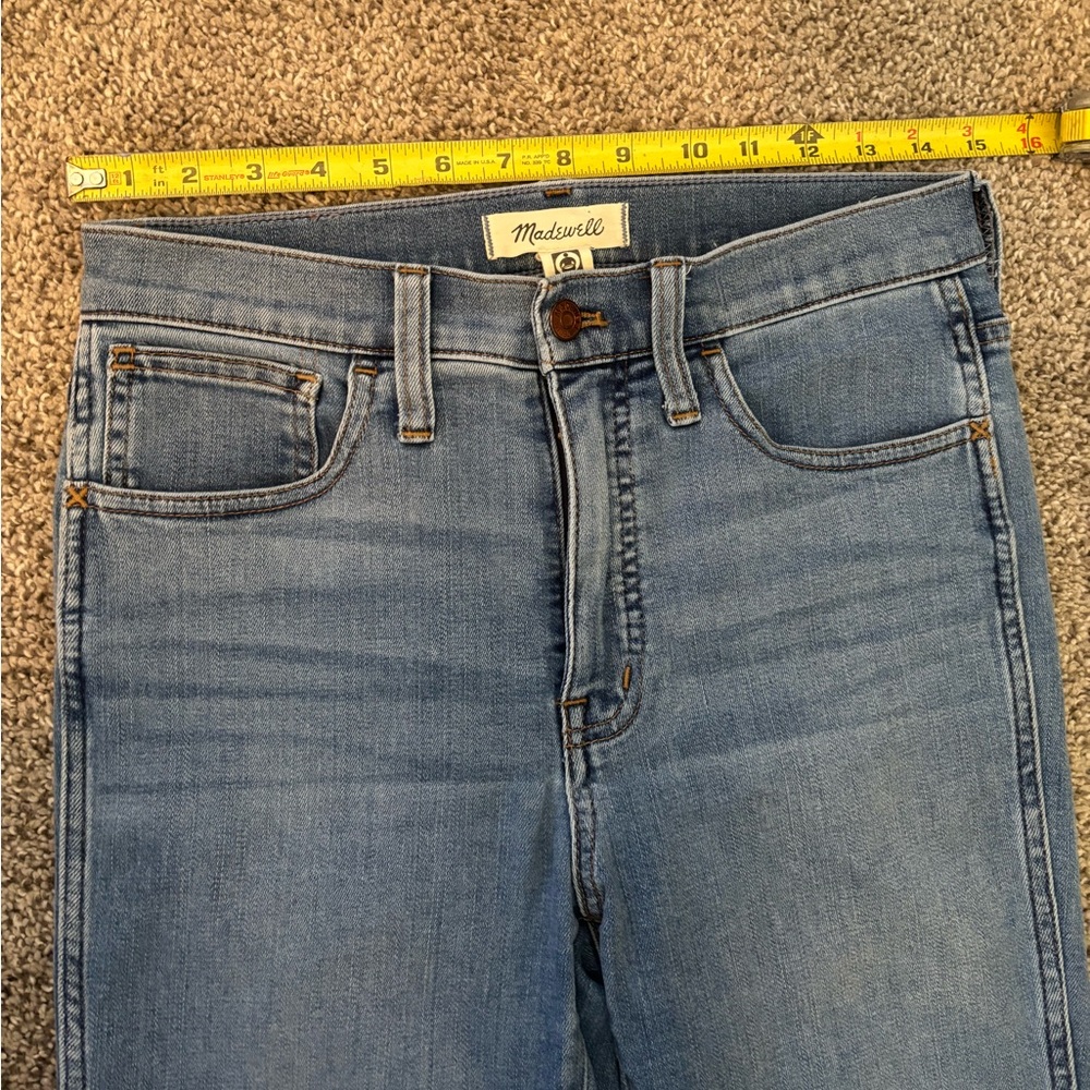 MADEWELL 10" High-Rise Roadtripper Supersoft Jeans: Ankle-Slit Edition - Picture 7 of 10